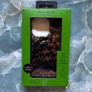 Kate Spade Cheetah Print Case for iPhone 15 Pro
